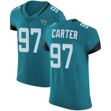 Men's Andre Carter Jacksonville Jaguars Elite Teal Vapor Untouchable Alternate Jersey