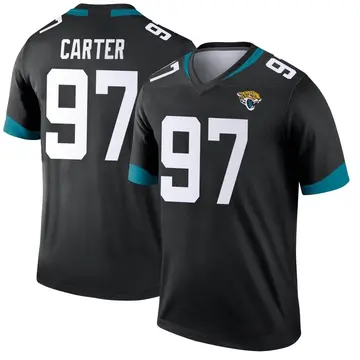 Men's Andre Carter Jacksonville Jaguars Legend Black Jersey