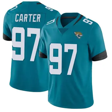 Men's Andre Carter Jacksonville Jaguars Limited Teal Vapor Untouchable Jersey