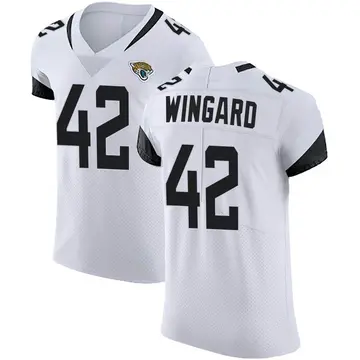 Brenton Strange Men's Nike White Jacksonville Jaguars Vapor Untouchable Elite Custom Jersey