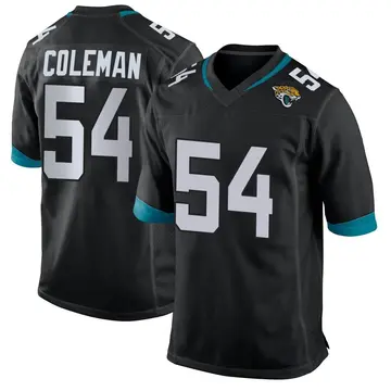 Men's DJ Coleman Jacksonville Jaguars Game Black Jersey