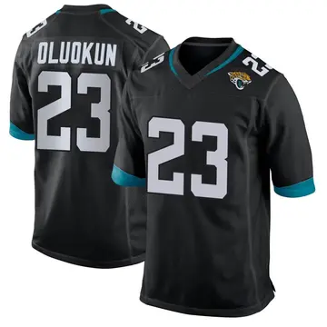 Men's Foyesade Oluokun Jacksonville Jaguars Game Black Jersey