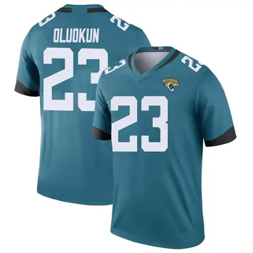 Men's Foyesade Oluokun Jacksonville Jaguars Legend Teal Color Rush Jersey