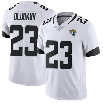 Men's Foyesade Oluokun Jacksonville Jaguars Limited White Vapor Untouchable Jersey