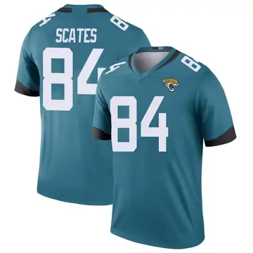 Men's Joseph Scates Jacksonville Jaguars Legend Teal Color Rush Jersey