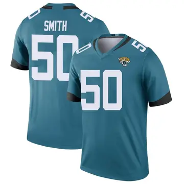 Chris Claybrooks Men's Nike Teal Jacksonville Jaguars Alternate Custom Game Jersey Size: Small