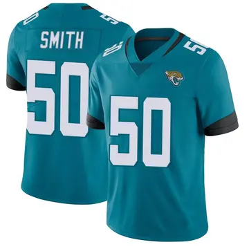 Jacksonville Jaguars 25th Anniversary Telvin Smith White Vapor Limited  Jersey - Bluefink