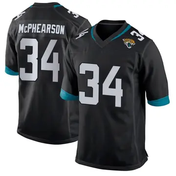 Men's Zech McPhearson Jacksonville Jaguars Game Black Jersey