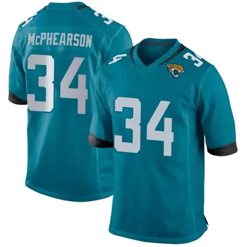 Men's Zech McPhearson Jacksonville Jaguars Game Teal Jersey