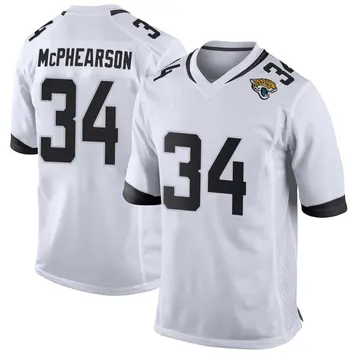 Men's Zech McPhearson Jacksonville Jaguars Game White Jersey