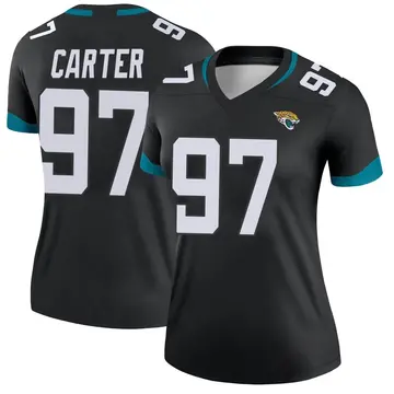 Women's Andre Carter Jacksonville Jaguars Legend Black Jersey