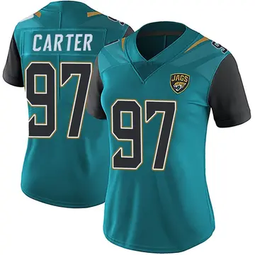 Women's Andre Carter Jacksonville Jaguars Limited Teal Vapor Untouchable Team Color Jersey