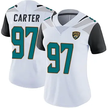 Women's Andre Carter Jacksonville Jaguars Limited White Vapor Untouchable Jersey