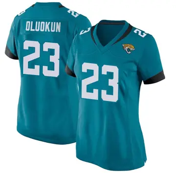 Women's Foyesade Oluokun Jacksonville Jaguars Game Teal Jersey