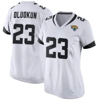 Women's Foyesade Oluokun Jacksonville Jaguars Game White Jersey