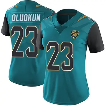 Women's Foyesade Oluokun Jacksonville Jaguars Limited Teal Vapor Untouchable Team Color Jersey