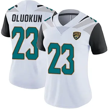 Women's Foyesade Oluokun Jacksonville Jaguars Limited White Vapor Untouchable Jersey