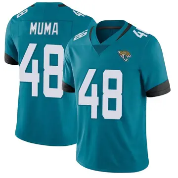 Men's Jacksonville Jaguars #48 Chad Muma Black Vapor Untouchable Limited  Stitched Jersey on sale,for Cheap,wholesale from China