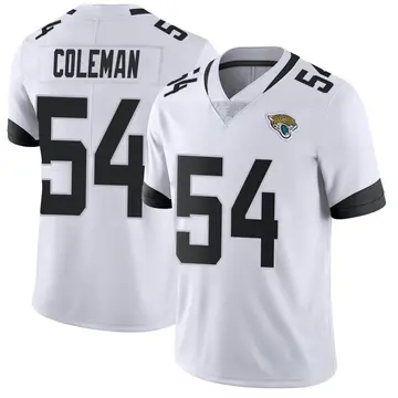 Youth DJ Coleman Jacksonville Jaguars Limited White Vapor Untouchable Jersey