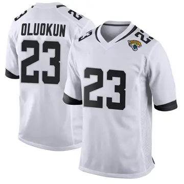 Youth Foyesade Oluokun Jacksonville Jaguars Game White Jersey