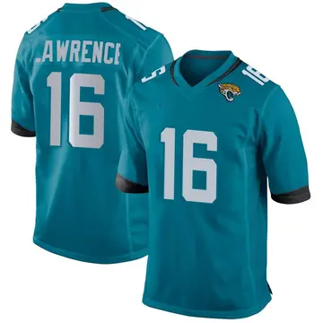 Youth Trevor Lawrence Jacksonville Jaguars Game Teal Jersey